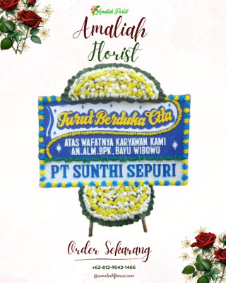 Papan Bunga Duka di Sindang Barang
