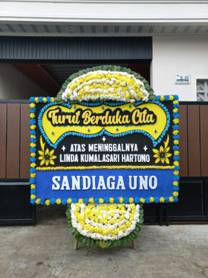 Papan Bunga Duka di Sindang Barang